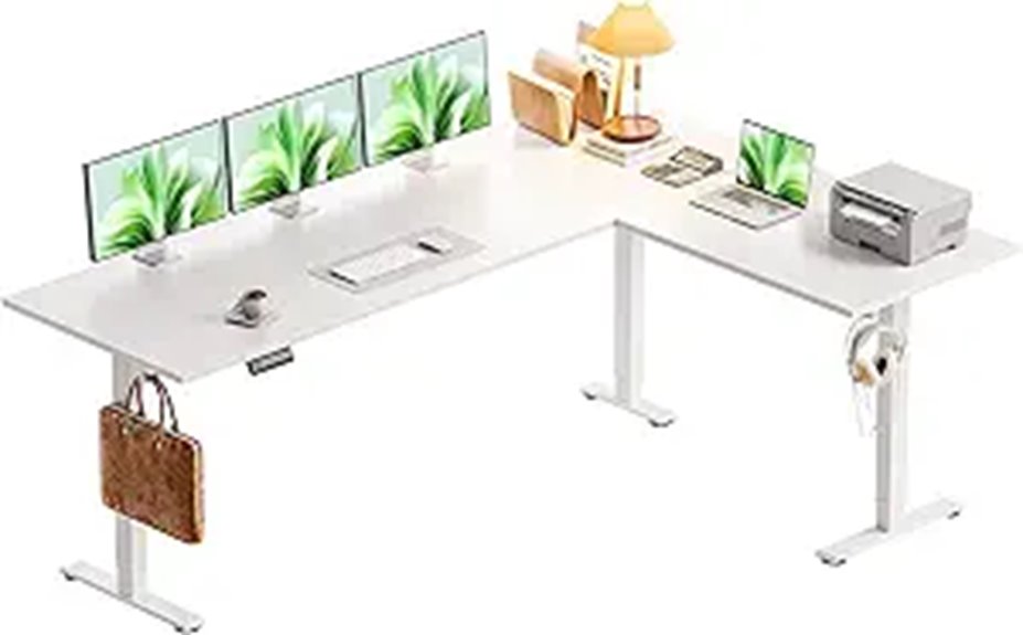 Casaottima 71-Inch Reversible Adjustable Standing Desk