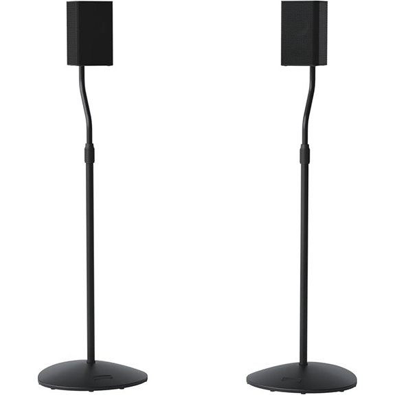 SANUS Speaker Stands Pair with Height Adjustment