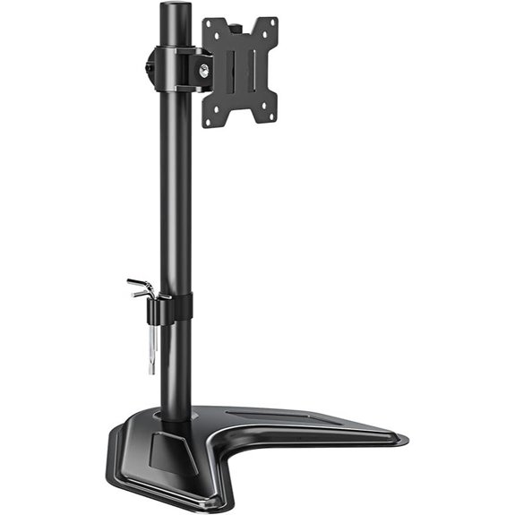MountUp Adjustable Single Monitor Stand (13-32)