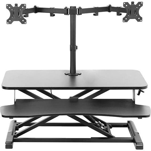 VIVO Height Adjustable 32 Sit-Stand Desk Converter