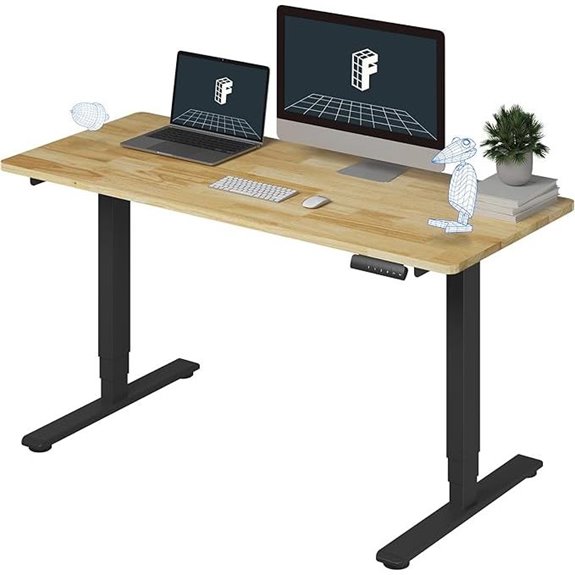 FlexiSpot E6 Solid Wood Electric Standing Desk