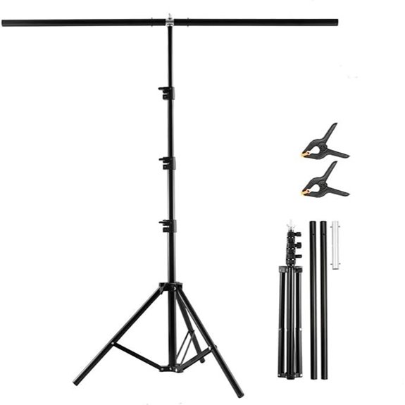 BEIYANG T-Shape Backdrop Stand Kit (3.2x6.5 ft)
