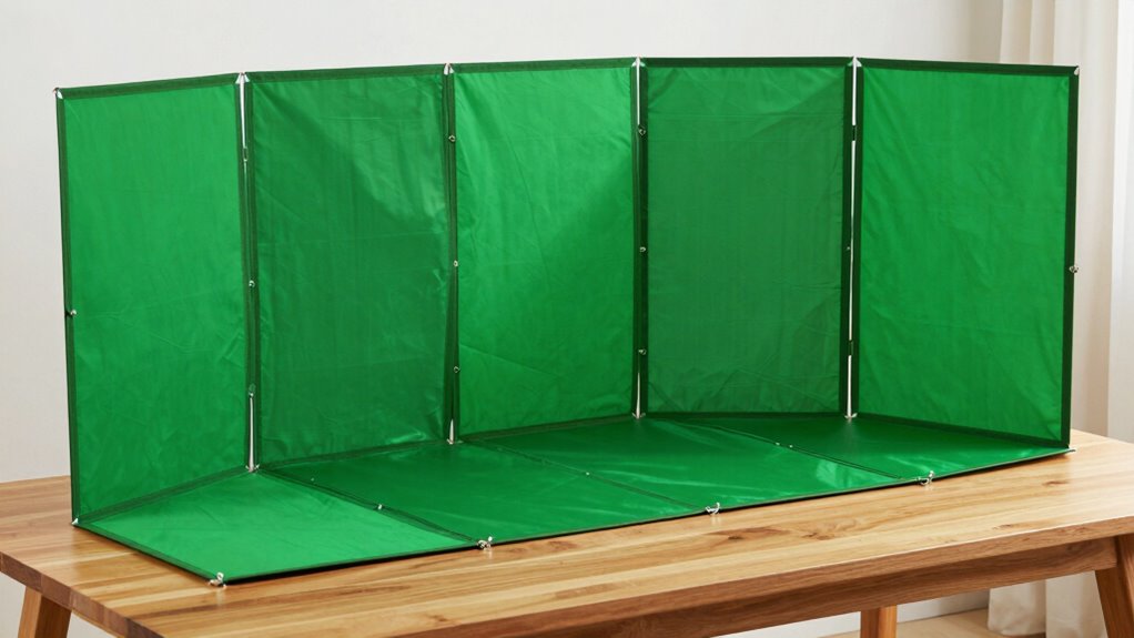 affordable compact green screens