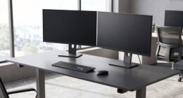 affordable dual monitor desks
