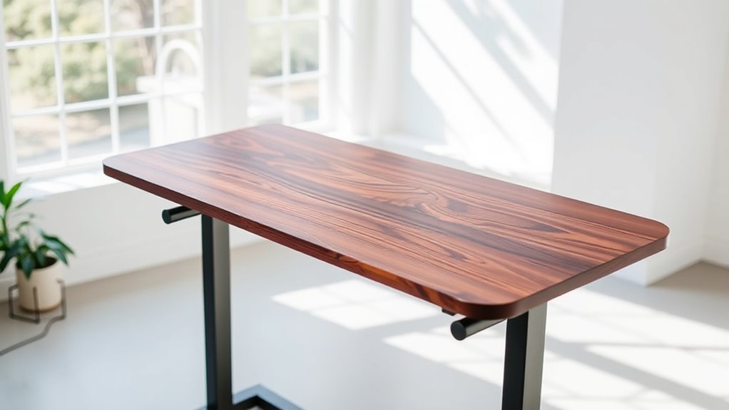 affordable solid wood standing desk