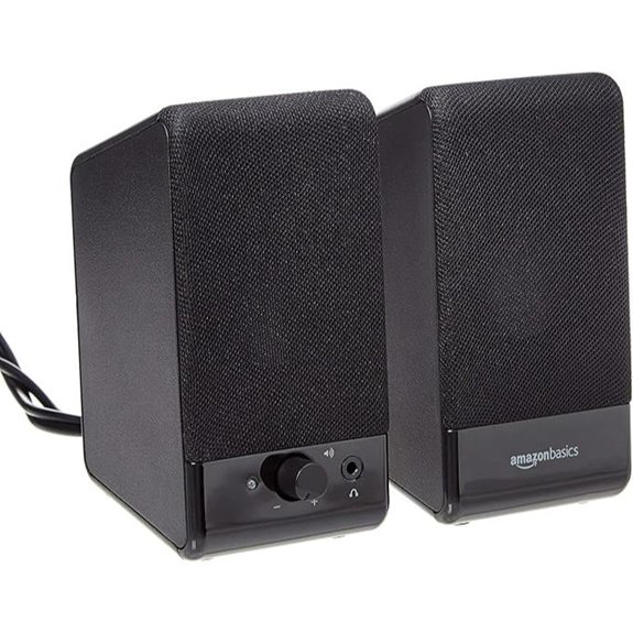 Amazon Basics USB Computer Speakers with Volume Control