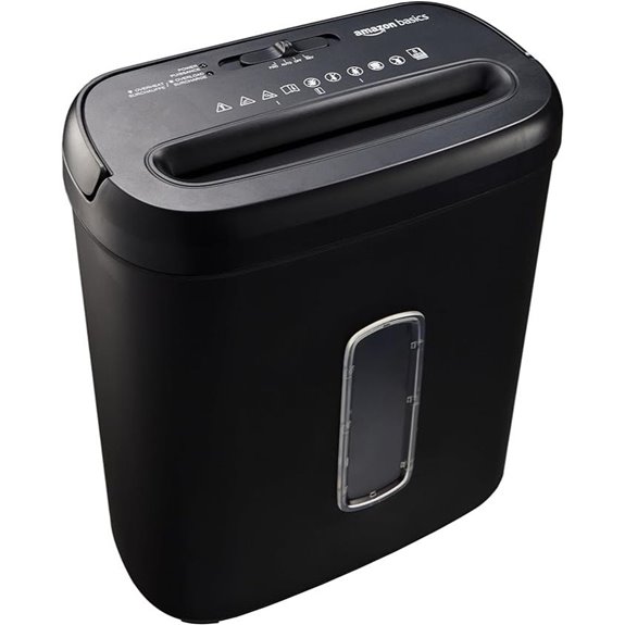 Amazon Basics 8-Sheet Cross Cut Paper Shredder