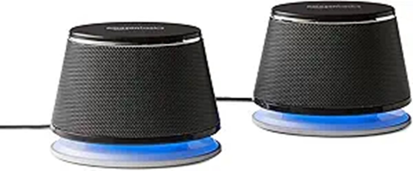 Amazon Basics 2.0 Stereo Speakers for PC/Laptop