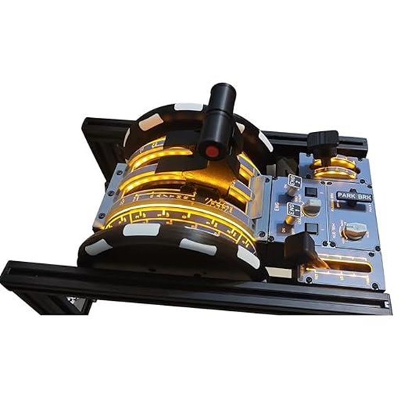 ENGINEDIY Flight Simulator Throttle Quadrant with Backlit Controls