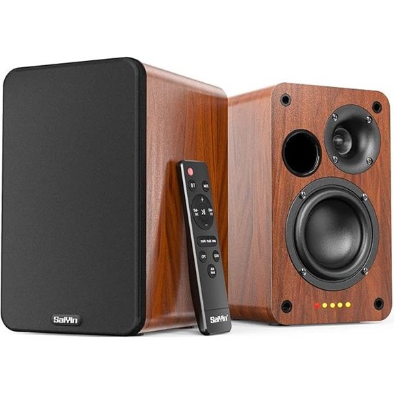 Saiyin Bluetooth Bookshelf Speakers (30W x 2)