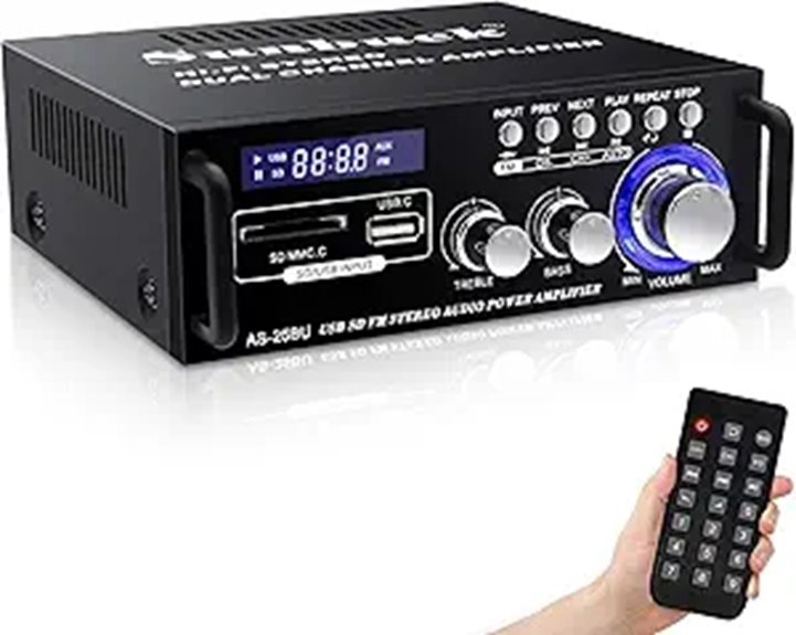 Sunbuck Stereo Amplifier with Bluetooth and Optical