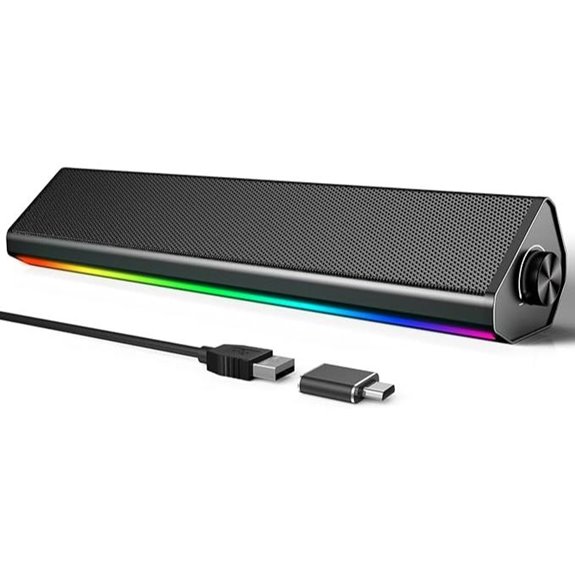 LENRUE Bluetooth USB Desktop Gaming Computer Speakers