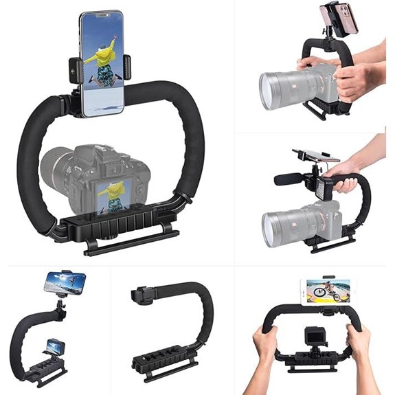 Camera Stabilizer Cage for DSLR Mirrorless & Action Cameras