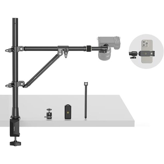 SmallRig Camera Desk Mount with Phone Holder