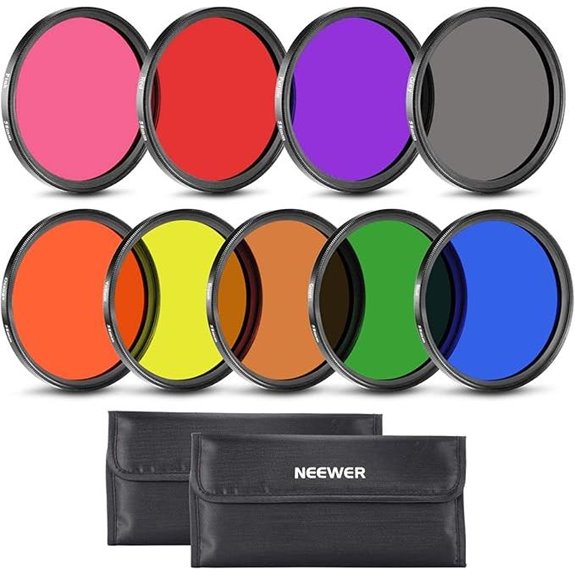 NEEWER 9PCS Color Lens Filter Set for Cameras