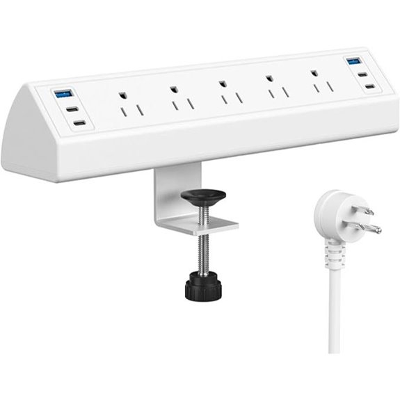 Jgstkcity Desk Clamp Power Strip with USB-C