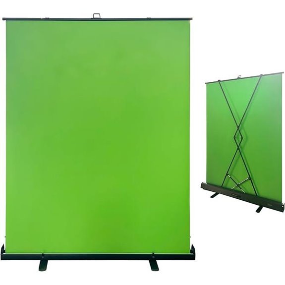 collapsible green screen backdrop