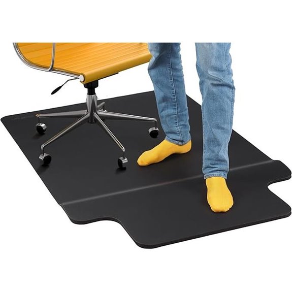 Office Chair Mat with Anti-Fatigue Foam and Foot Rest