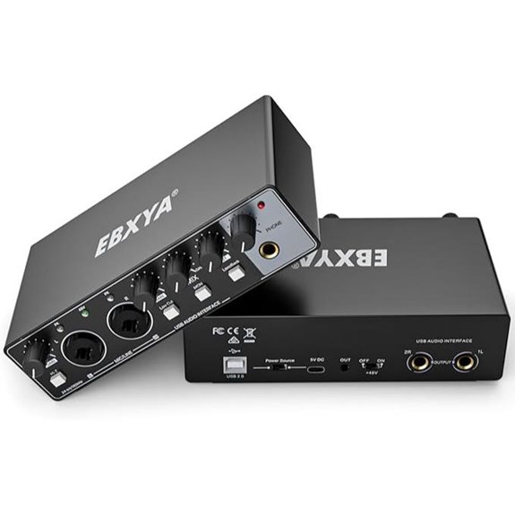 EBXYA 2x2 USB Audio Interface for Recording