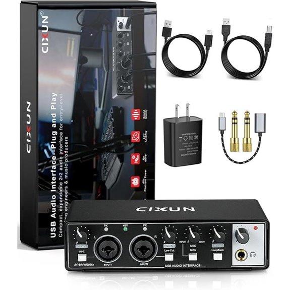 2x2 USB-C Audio Interface with XLR Inputs