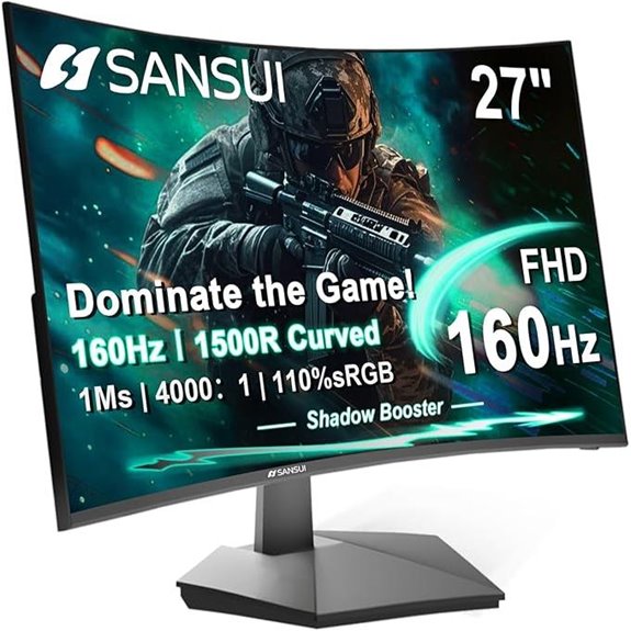 SANSUI 27 Curved Gaming Monitor with FreeSync