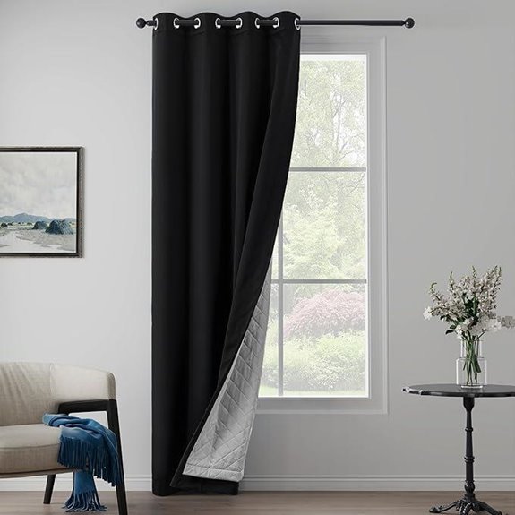 Blackout Soundproof Curtains for Bedroom & Living Room