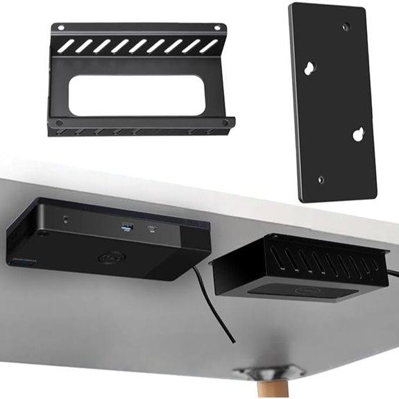 Under Desk Mount for Dell WD19 Dock and Power Bricks