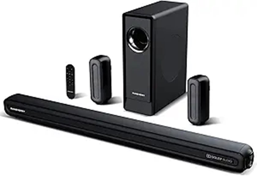 Surround Sound Bar with Dolby Audio and Subwoofer