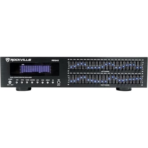 Rockville REQ42-B Dual 21-Band Graphic Equalizer