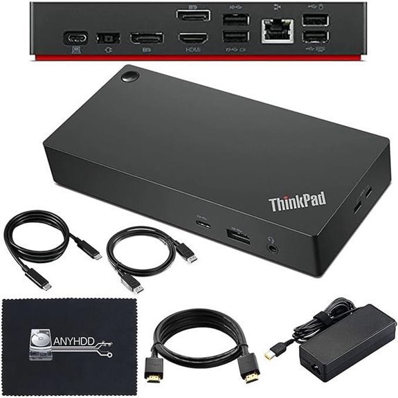 Lenovo Thinkpad Docking Station with Dual 4K Displays