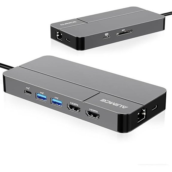 Dual 4K Monitor Docking Station for Mac & Windows Laptops
