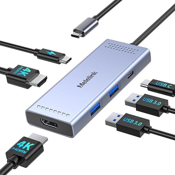 USB-C Docking Station with Dual HDMI & 100W Power
