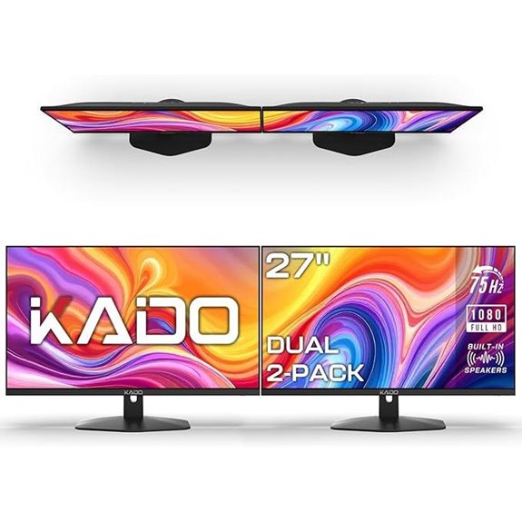 dual hdmi monitors with speakers