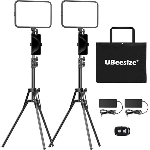 UBeesize 2 Pack LED Video Light Kit