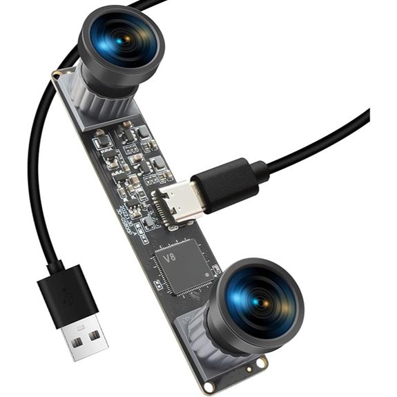 MMlove Dual Lens USB 3D Webcam for VR and Face Recognition
