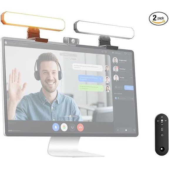 NEEWER 12W Dual Monitor Light with Stands