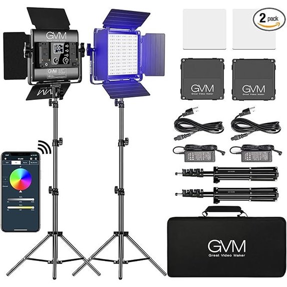 GVM RGB LED Video Light Kit (2-Pack)