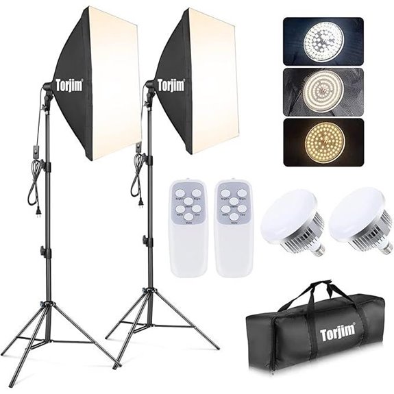 Torjim Softbox Photography Lighting Kit (2 Pack)