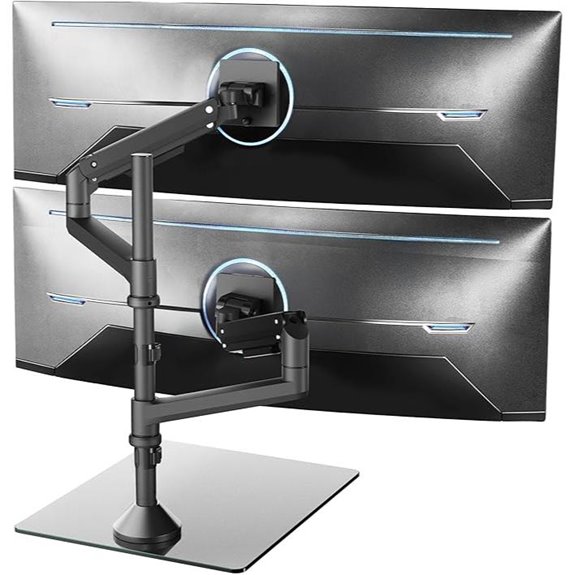 VIVO Dual Ultrawide Monitor Desk Stand (Up to 49)