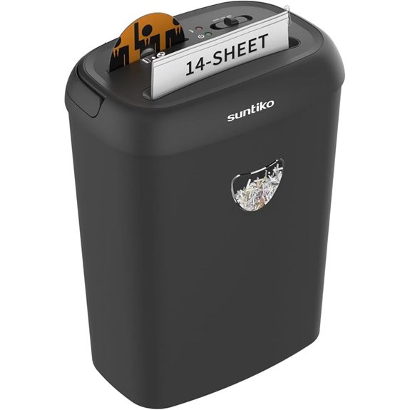 Heavy Duty Cross-Cut Paper Shredder with Jam-Proof Tech