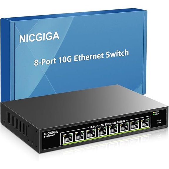 8-Port 10G Ethernet Switch with 8x 10Gb Ports