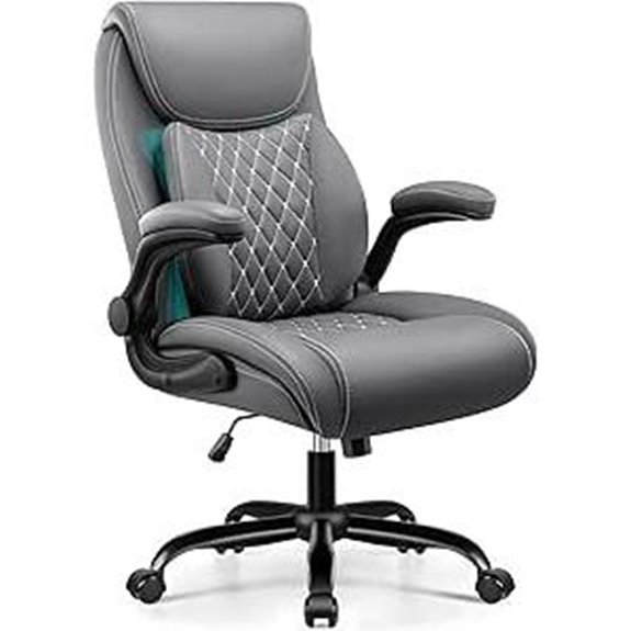 Ergonomic Office Chair with Lumbar Support and Arms