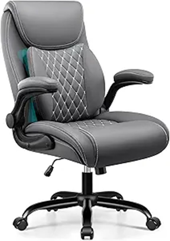 Ergonomic Office Chair with Lumbar Support and Arms