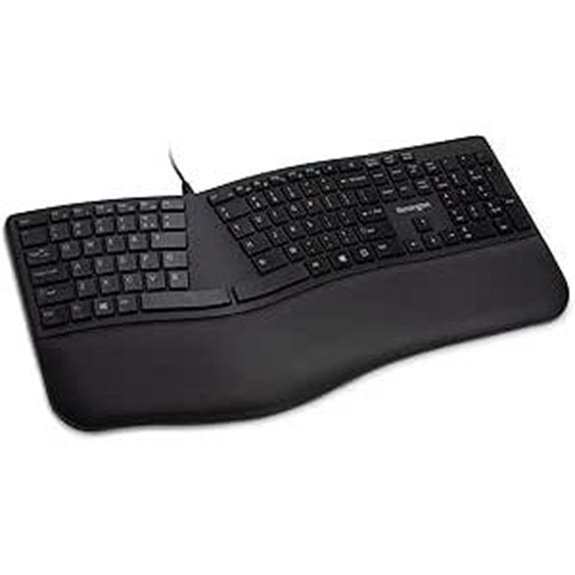 Kensington Pro Fit Ergonomic Wired Keyboard- Black (K75400US)
