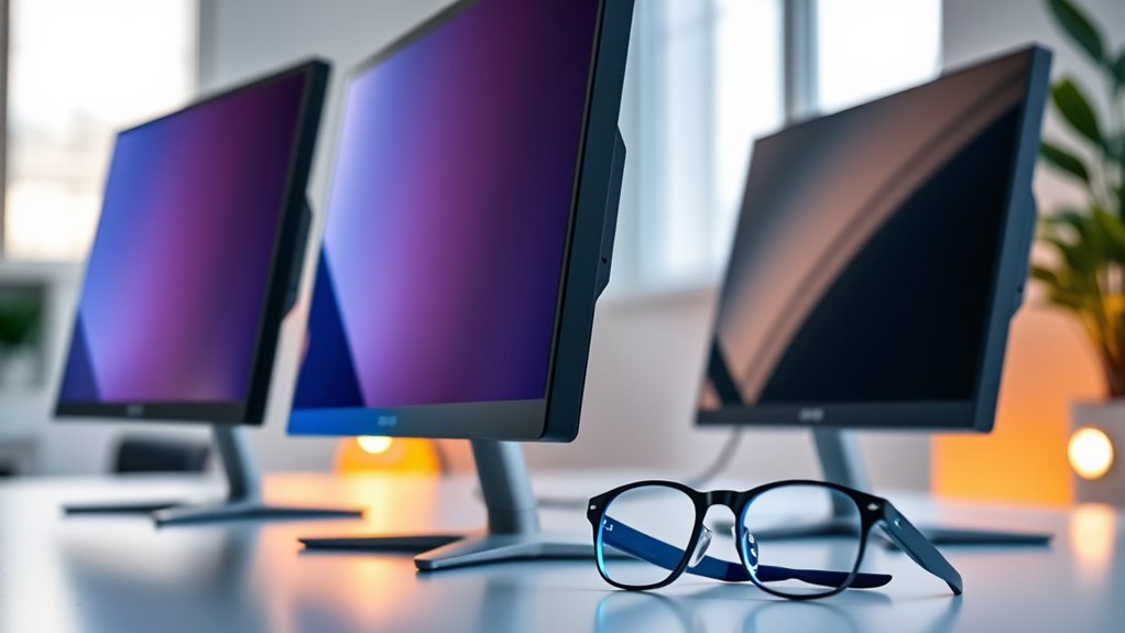 eye friendly monitor features