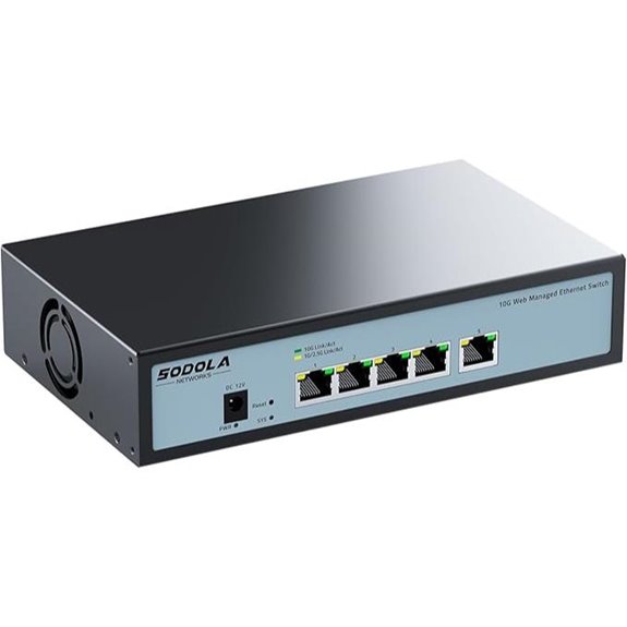 SODOLA 5-Port 10G Managed Network Switch