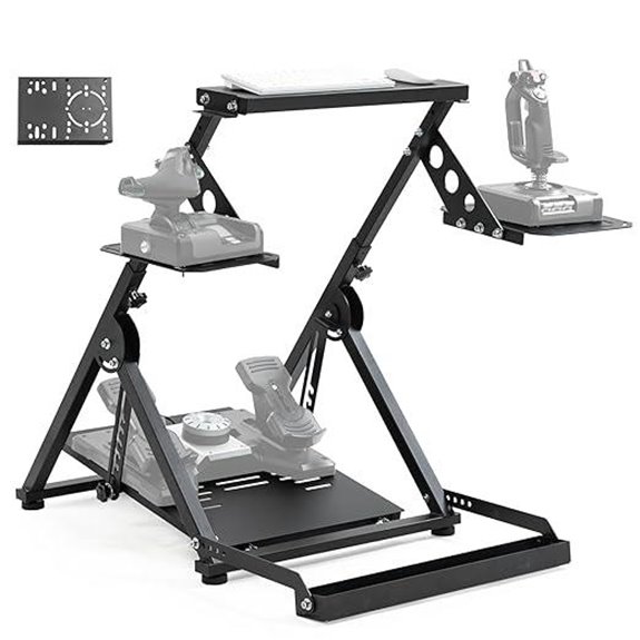 Anman Foldable Flight Sim Cockpit with Mounts