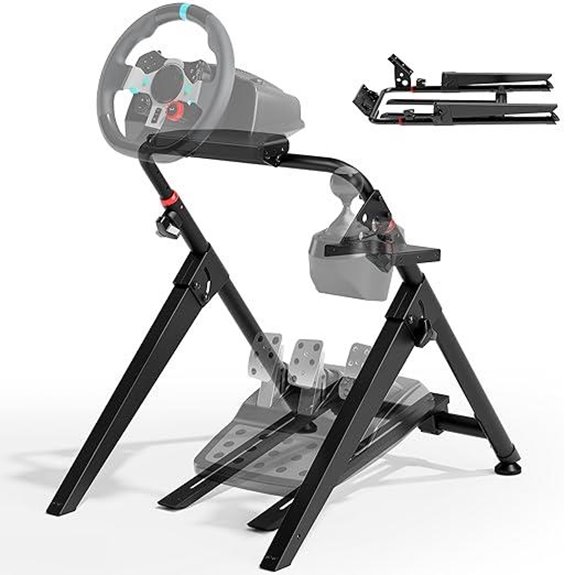 ARES WING Foldable Racing Wheel Stand for PS5/Xbox/PC
