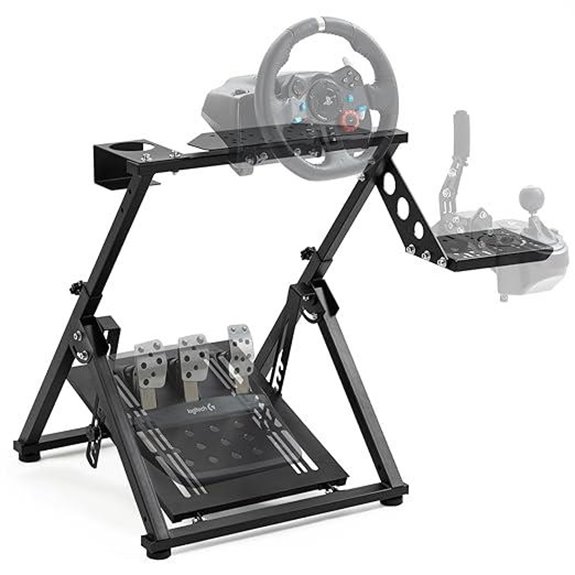 Gazzyt Foldable Racing Wheel Stand for Sim Racing