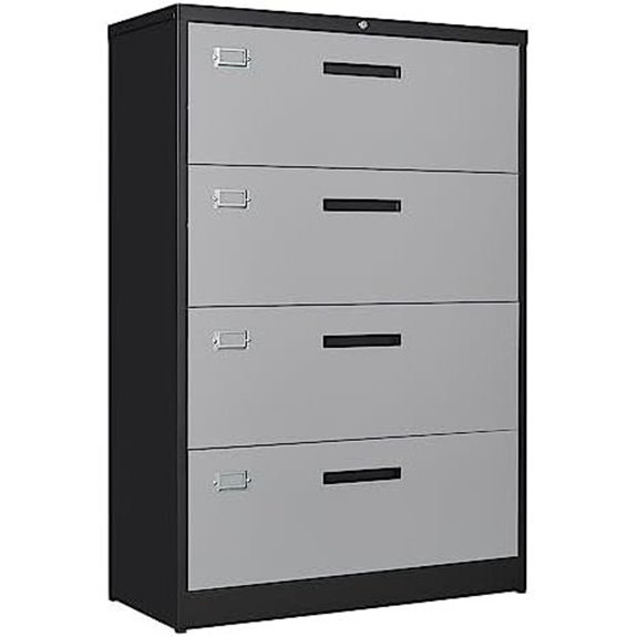 four drawer metal filing cabinet